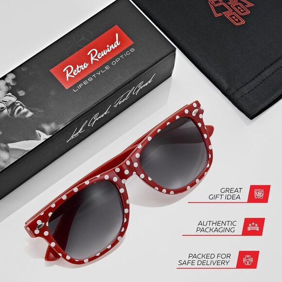 Vintage Polka Dot Sunglasses Women UV400 Gradient Smoke Retro Fashion